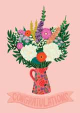 Congratulations Floral Bouquet Card created by Jessica Morgan-Helliwell
