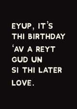 Eyup it’s your birthday. created by Accidental Artist