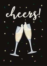 Cheers - Champagne Congratulations Card created by Dolly’s Doodles
