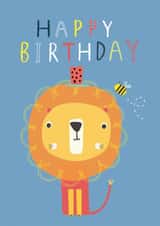 Happy Birthday Lion  created by Sally Payne Design
