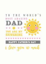 You are my Sunshine Father's day card created by Melmade Stationery