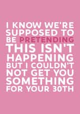 Funny 30th Birthday Card created by Brogan Thomas