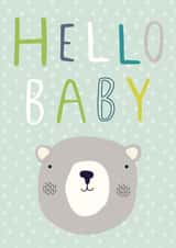 Hello New Baby Card created by Sally Payne Design