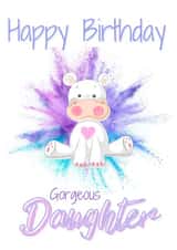 Cute Hippo Birthday Card created by Rachel Elizabeth Designs