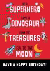 Be a Super hero Birthday Card created by Trudles Doodles Handmade