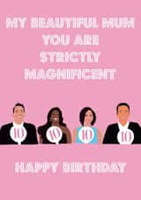 Fun Birthday Card - Strictly Come Dancing - Mum created by Nicola Jo