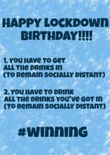 #Winning Lockdown Birthday created by Ebz Designs