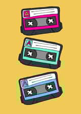 Retro Cassette Tape Greetings created by Anna Brim
