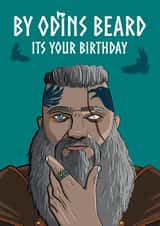 Odins beard birthday card created by Doodle by Day