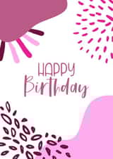 Pink Abstract Birthday Card created by Rachey Jay Crafts