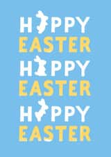 Hoppy Bunny classic Easter Card created by Kard & Cotton