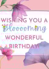 Birthday blooming card created by Margot Hill
