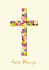 Easter Blessings - Floral Cross created by Design by Cath