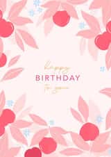 Happy Birthday to you Floral flowers created by Olivia Slater