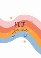 Keep Going Positivity Card created by By Alice May