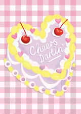 Cheers Darlin'  Thank you Card created by The Stylist Illustrates