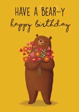 Bear-y Happy Birthday created by Sophie Kent Illustration