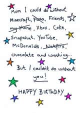 I couldn't do without Mum! created by Sitting Knitting