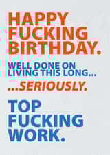 HAPPY FUCKING BIRTHDAY created by Glen  Stone