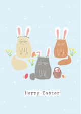 Easter Cats Card created by RebeccaAustinDesigns