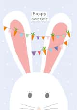 Happy Easter Bunting Bunny Card created by RebeccaAustinDesigns
