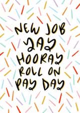 Congratulations Confetti New Job Card created by Muses & May 