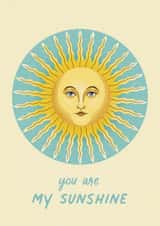 You Are My Sunshine Cute Card created by Amy V Packham Art