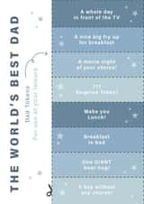 Best Dad Time together tokens Card created by Libby Whiteside