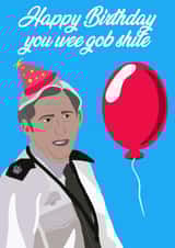 Rude Line of Duty Birthday Card created by Lucy Digital Designs