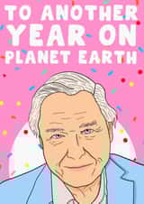 Another year on planet Earth birthday card created by PearlandRosePrints