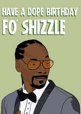 Snoop dogg funny birthday card created by darcy beresford