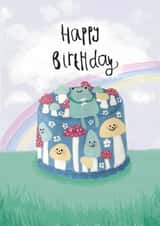 Froggy frog birthday cake created by Vivi Lake