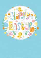Happy Easter, Chick created by Gill Eggleston