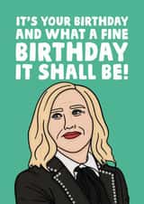 Moira Rose Schitts Creek Birthday Card created by Studio Doodles