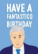 Carlo Ancelotti Footbal Club Birthday Card created by Top Corner Cards