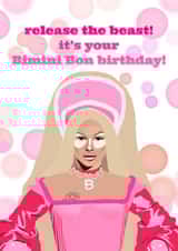 bimini bon boulash rupauls drag race UK birthday card created by Caitlins Creations