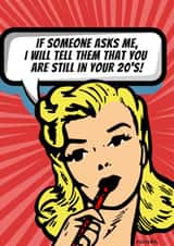 Funny 20's, Birthday Card created by CELEBRATE YOU!