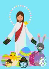 Jesus and all the Eggs created by Ellie & Co