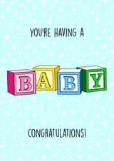 You're having a BABY! Congratulations created by Poppy & Mabel