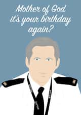 Mother of God, Line of Duty Birthday Card created by Mrs Jones Graphic Design Ltd