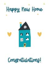 Modern Collage New Home Card - Stars - Happy New Home Congratulations created by Honey & Bee