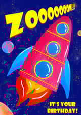 Zoooom! Birthday Card! created by Emma TK Design