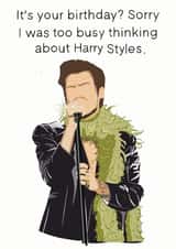 Harry Styles Grammy Birthday Card created by Amelia Katharine