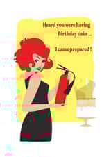 Fun Birthday Card - For Her - Cake created by Angie Welch