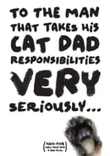 A card for a serious cat Dad. created by Claresitsdogs