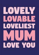 Lovely Mum Card created by Pudding&Pie