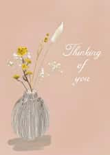 Thinking of you floral sympathy card created by mvk_prints