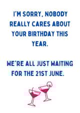 Nobody Cares About Your Birthday created by Em Designs