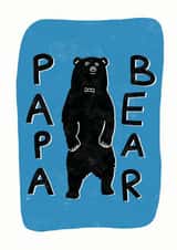 Papa Bear Father's Day Card 1001 created by Sweetlove Press