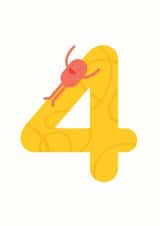 4th Birthday Card created by Hello Squid